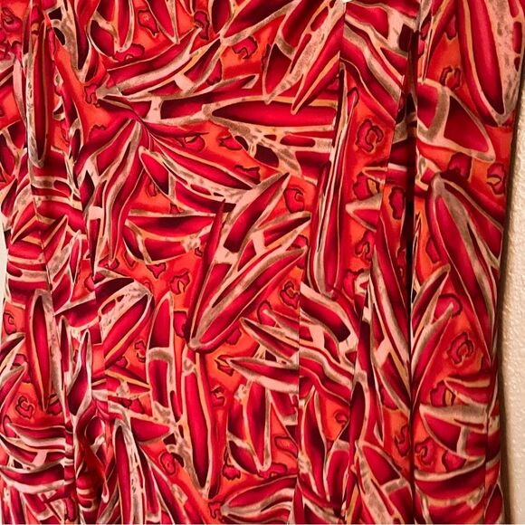 Lane Bryant Orange/Coral Print High/Low Ruffle Hem Pull On Skirt Size 18/20 NWT - Picture 5 of 10